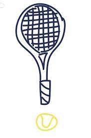 Love Tennis Tennis Tennis Racket My Doodle