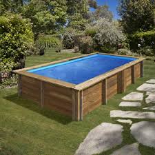 Piscine Hors Sol Bois Rectangle 3 75 X 2 00 M Sunbay Lemon