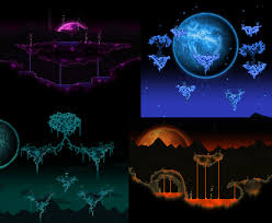 I Made Some Celestial Biomes Terraria Terraria House Ideas Terraria House Design Biomes