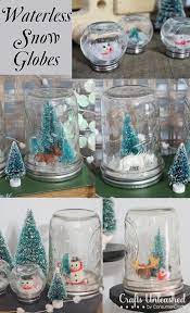 Waterless Snow Globes Kids Craft Homemade Snow Globes Christmas Snow Globes Diy Snow Globes