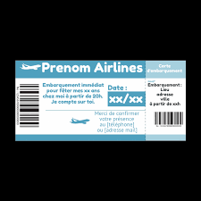 Nous vous fournissons des fichiers (pdf et jpg) de grande qualité à télécharger prêt à imprimer. Carte Invitation Anniversaire Billet Avion Bleu Gratuit A Imprimer Carte 3105