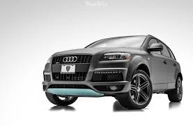 Daytona Grey Audi Q7 Sporting Full Coverage Satin Clear Paint Protection Film A Custom Minty Matte Chin Wrap At Northwest Auto Salon Audi Car Wrap Audi Q7