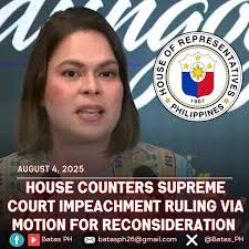 JUST IN: The House of Representatives files a motion for reconsideration  before the Supreme Court