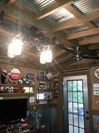 Tin Ceiling In Man Cave Metal Ceiling Metal Building Homes Tin Ceiling