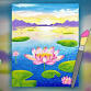 Paint & Drink at Roadhouse Grill: Blooming Lotus