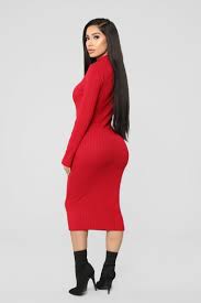 Not Over You Yet Sweater Dress Red Red Dress Dresses Sweater Dress