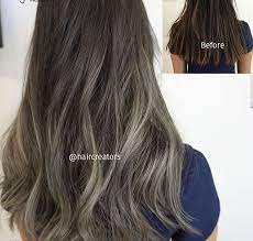 before and after brunette to ash blonde in one session balayage hair short hair styles hairstyle gallery