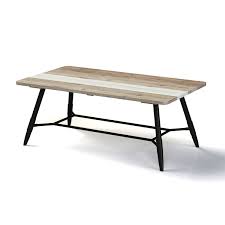 Shop wayfair for stylish wooden cofffee tables in any stain and style. Reclaimed Wood Coffee Table With Black Metal Legs Kuta Furniture123