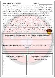 Reading Comprehension Worksheets Reading Strategies Visualizing Summarizing Predictin In 2020 Reading Strategies Middle School Writing Activities Reading Recovery