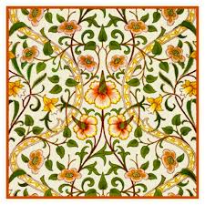 William Morris Daffodils Counted Cross Stitch Chart Pattern