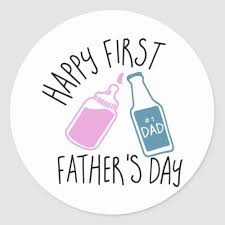 Happy fathers day brother funny images. Happy First Father Is Day Dad T Shirts Classic Round Sticker Zazzle Com Diy Birthday Gifts For Dad Happy Fathers Day Cards Homemade Fathers Day Gifts