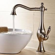Für das waschbecken kann man wasserhähnen mit zwei oder einem griff finden, aber. Nostalgie Retro Waschtischarmatur Hoch Einhebelmischer Jruia Matt Geb Nickel Waschtischarmatur Armaturen Bad Badarmaturen