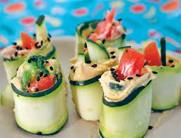 Cut up about 1/5 head of cauliflower into florets and pulse in processor until consistency of rice. Nomster Chef Z Is For Zucchini Zucchini Sushi Fun Food Recipes For Kids To Make For Healthy Eating