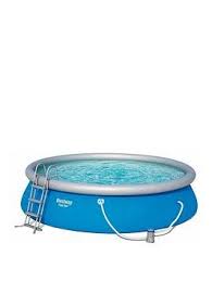 Bestway 15ft Fast Set Pool Inc Filter Pump Ladder In One Colour Bestway Pool Cover Ladder Set