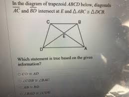 In other words, er diagrams help to explain the logical structure of databases. Answered In The Diagram Of Trapezoid Abcd Below Bartleby