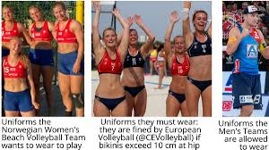 Drawstring and adjustable options guarantee the perfect fit for you. Jef Gingrich On Twitter The Norwegian Women S Beach Volleyball Team Finds The Tiny Bikini Bottoms They Have To Wear Demeaning And Particularly Difficult To Play In When They Menstruate They Were