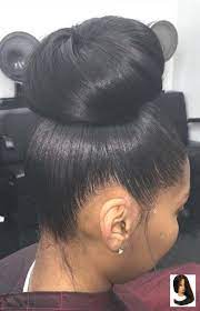 Allll Black Hair Fringe De Favorito Meu Penteado Tempo My Favorite Hairstyle Of Allll Time Black Hair Bun Black Hair Updo Hairstyles Relaxed Hair