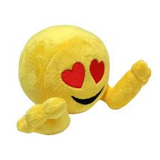 Emoticon fete zambitoare de colorat. Jucarie De Plus Emoji Plushiez Romeo 35 Cm Noriel