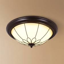 In our case, this is a false ceiling of plasterboard, so that our light may not weigh much. Foyer Dome Flush Mount Light Frosted Glass 3 Lights Rustic Style Ceiling Fixture In White Warm Takeluckhome Com