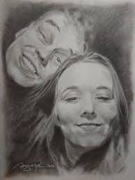 TITLE: Dance With Me MEDIUM: Graphite Pencil 2B, 5B and 8B PAPER: 90 GSM  9"x12" REFERENCE: Philippe Le Tellier (1930-2011) DISCLAIMER: This sample  material shows for the purpose of expressing creative artwork