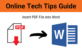 You can also click the dropdown button to choose online file from url, google drive or dropbox. How To Insert A Pdf File Into A Word Document