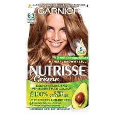 This coloring technique implies painting specific strands in order to add some dimension to particular hair sections while involving a minimum dye applied. Garnier Nutrisse Permanent Hair Dye Golden Light Brown 6 3 Superdrug