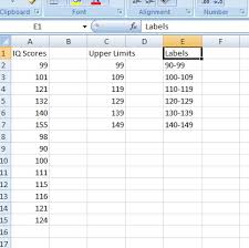 Excel will now display the frequency count of values in the third column. Frequency Distribution Table In Excel Easy Steps Statistics How To