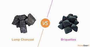 Charcoal and charcoal briquettes are easier to obtain and hand than natural wood. Lump Charcoal Vs Briquettes What S The Difference Homegearx