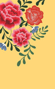 Red Yellow Flower Wallpaper Large Floral Design Muralswallpaper In 2020 Floral Wallpaper Flower Wallpaper Mural Wallpaper