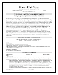 chemical lab technician resume 6 10 2016