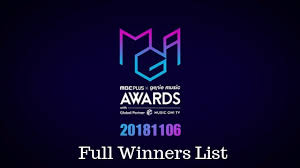 2018 mbc plus x genie music awards mga winners full list