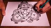Draw a line segment 3 to 5 inches long in the center of the paper. Geometric Drawing Ideas Youtube