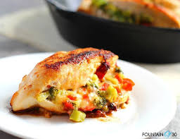 Mozzarella stuffed chicken with spaghetti in cream sauce. Quick And Easy Broccoli Cheese Stuffed Chicken In One Skillet Fountainof30 Com