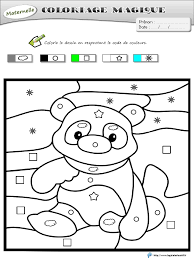 Coloriages Magiques Panda Maternelle | PDF