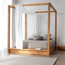 Wood king canopy bed frame. The Minimal Wooden Canopy Bed Want Modern Canopy Bed Canopy Bed Frame Contemporary Canopy Beds