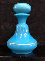 The royston district is still producing some turquoise of high quality. St Louis Crystal France A Deep Turquoise Blue Opaline Glass Perfume Bottle And Stopper The Paper
