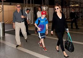 Harrison ford and his wife calista flockhart dropped their teenage son off at college via the indiana jones star's private plane, according to a new report. Harrison Ford Calista Flockhart And Their Son Liam Ford Spotted At Lax Oneshotoneplace Com Osop