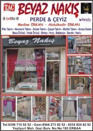 Beyaz Nakis Perde Ceyiz