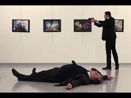 Russian ambassador to turkey andrey karlov who was fatally wounded in an armed assault in ankara has died, russian ministry of foreign affairs said in a statement on monday. Russian Ambassador To Turkey Assassinated By Turkish Policeman Youtube
