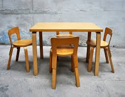 By furniture of america (10) Dining Table 4 Chairs By Alvar Aalto For Artek 1960s For Sale At Pamono