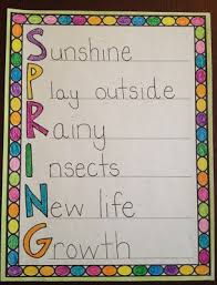 Thehappyteacher Acrostic Poem For Kids Spring Acrostic Poem Acrostic