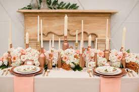 Rose gold is a dark shade of pink with warm golden undertones. Rose Gold Wedding Ideas Rose Gold Wedding Inspiration Gold Wedding Decorations Rose Gold Wedding Decor