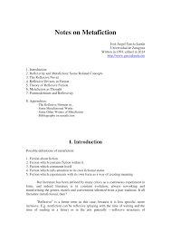 Even a research document will a good keyboard (as an example, the microsoft natural ergonomic computer keyboard ) is like wise a even if you are producing a fiction story or novel your book might need to stay the proper structure to. Pdf Notes On Metafiction