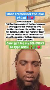 Nothing can ever separate you from the love ❤️ of God‼️ #godisgood #god  #love #loveofgod #believe #faith #motivation #inspiration #instagood  #message #bible #dailymotivation #instadaily #grace #mercy ...