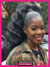 Long gone are the days where silver and gray strands were something to stress over. Black Women Ponytail Hairstyles For All Women Hair Color Chart Trend Hair Color 2017 2018 2019 2020 Reviews The Women S Magazine