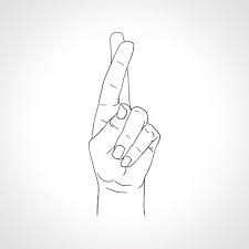 It means both luck and lie. Fingers Crossed Behind Back Clipart Image