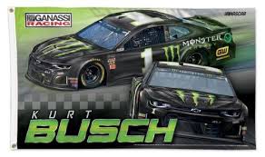 Kurt busch is competing in his 20th full season in the nascar cup series and third with chip ganassi racing, driving the no. Kurt Busch Nascar 1 Monster Energy Ganassi Chevrolet Huge 3 X 5 Banner Deluxe Flag Wincraft 2019 Sports Poster Warehouse