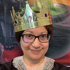 Vintage Ruth Bader Ginsburg White Hand Beaded Glass Bead Collar