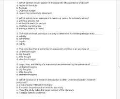 The information included in the appendix must bear directly. Solved 1 Which Section Should Appear In The Appendix Of Chegg Com