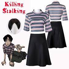 Anime Manga Killing Stalking Yoonbum Yoon Bum Cosplay Costume Wig Women  Casual T Shirt Skirt Uniform Halloween Party Costume | Fruugo NO